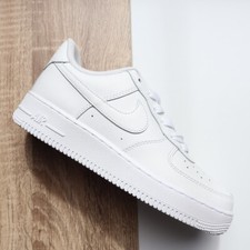 Nike Air Force 1 Girls Boys Shoes Trainers uk Size 3 to 6   Triple White