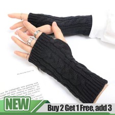 Women Wrist Arm Knitted Mitten