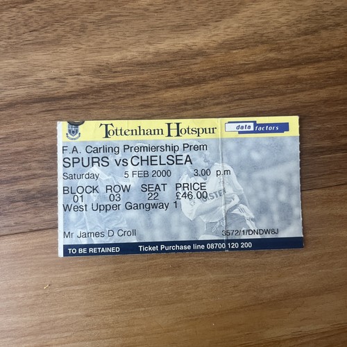 Ticket tottenham chelsea - chelsea, 5th