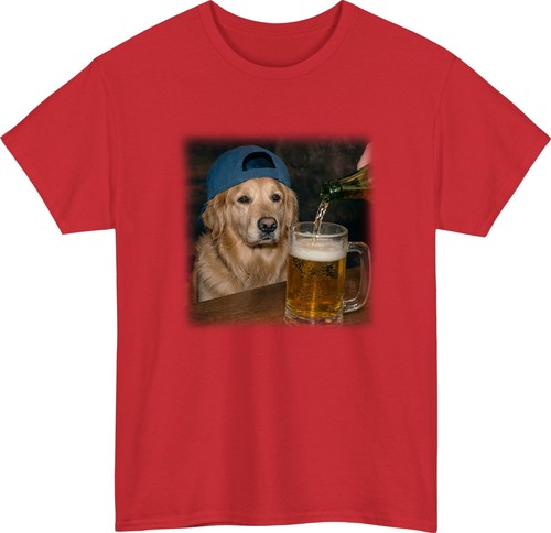 Golden retriever beer shirt - retriever, t-shirt