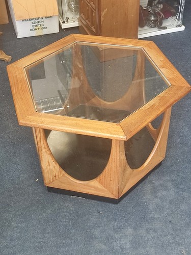 Vintage plan teak glass - g-plan,