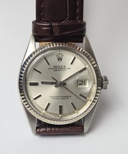 Rolex Datejust 1601 - Automatic-18K Gold bezel - Mens Watch -Vintage-Silver Dial