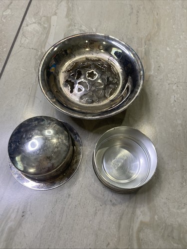 Vintage silverplate butter - silverplate,