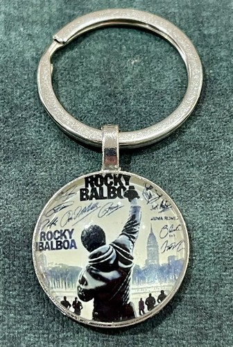 Rocky balboa signed keyring - rocky,