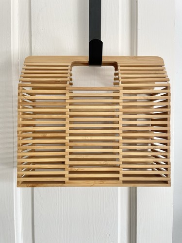 Vintage bamboo slat handbag