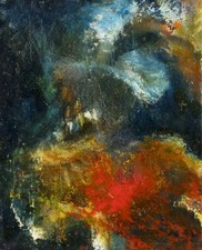 Hans-Jörg Holubitschka painting oil on canvas hand signed Gerhard Richter