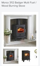  Wood Burning Cast Iron Stove Morso Badger 3112 used in very good condition