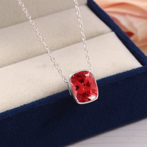Padparadscha sapphire pendant - sapphire,