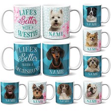 Personalised dog mug lifes - personalised,