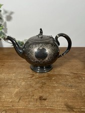 Antique Elkington EPNS Teapot Very Decorative Victorian With Aged Patina