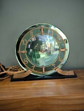 Antique Art Deco Green Mirror