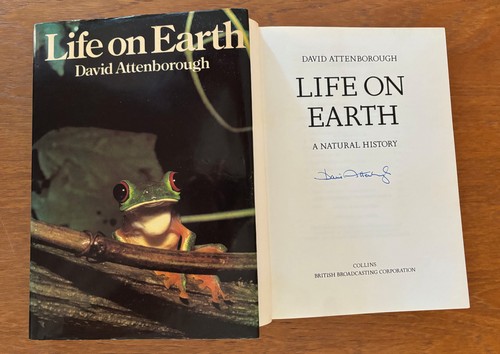 David attenborough signed life - david,