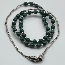 Vintage unique green malachite