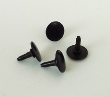 Hornby OO Gauge X8134 Various Locos 7mm Black Large Round Plastic Buffer Set (4)
