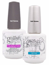 Gelish Top It Off & Foundation Gel Nail Polish Both Bottles for £9.39 UK Seller!