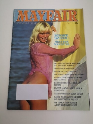 Mayfair magazine august - mayfair, 1981