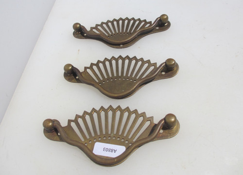 Antique brass drawer handles - antique,
