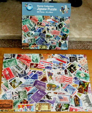 JIGSAW by THE WORKS/CORNER PIECE (STAMP COLLECTION - 500 PIECES) ALL COMPLETE
