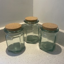 Set of 3 Vintage Hexagonal