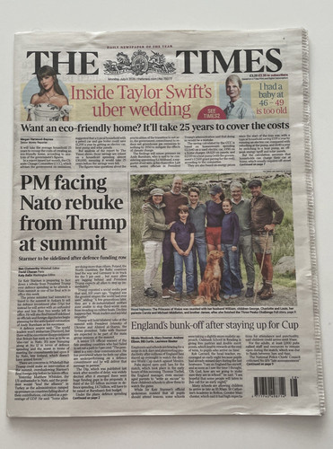 The times monday 6th july - the,