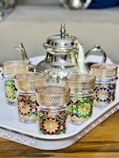 Set of 6 Moroccan Glass Blown