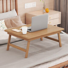 Japanese-Style Bamboo Floor Table Foldable Legs Tea Coffee Rectangle Low Table