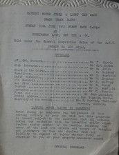 Navenby Motor Cycle  Club Grass Track Races programme (June 1982)