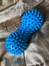 Blue peanut shaped massage ball