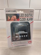 Lloytron LED Digital Clock Alarm, J108, Vintage 1992, Sealed New Old Stock