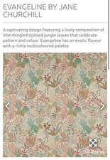 Jane Churchill Evangeline Multicolour Fabric Remnants 1.42m x 7.2m