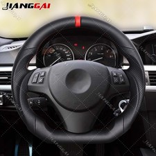Full Leather Sport Steering Wheel Fit BMW E90 E89 E91 E92 M3 2006-2011 Manual