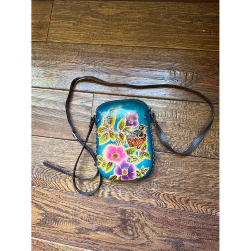 Hand tooled painted - hand, leather