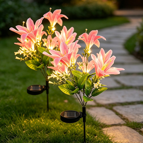 Solar power lily - solar, flower