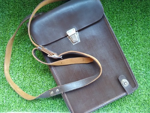 Vintage leather map case - vintage,