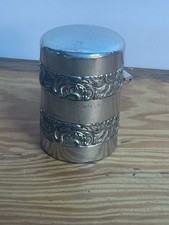 ANTIQUE HINGED  ORNATE SILVER