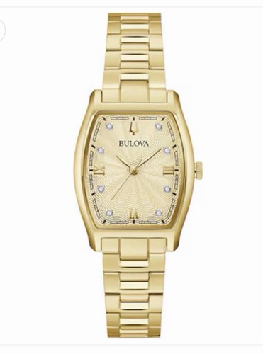 Bulova tank gold tone ladies - bulova,