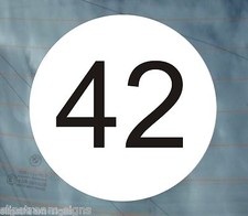 3x 100mm Circle race number