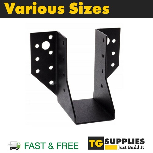 Decorative black joist hanger - decorative,