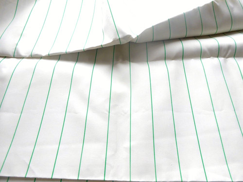 Ticking green stripe cotton - stripe,