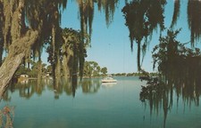 Cabin Cruiser Boat in Lake