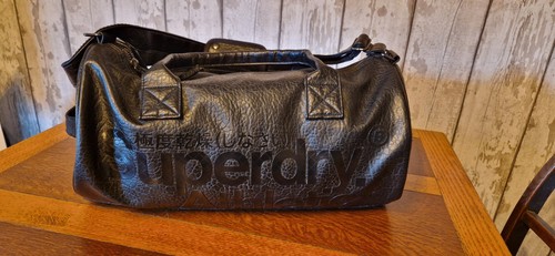 Superdry black leather - black,