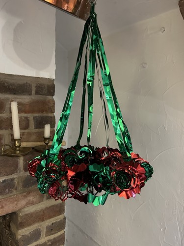 Vintage green red retro foil - vintage,