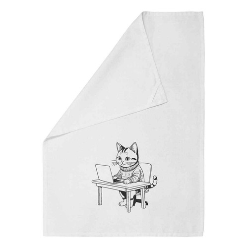 Cosy cat laptop - 'cosy,