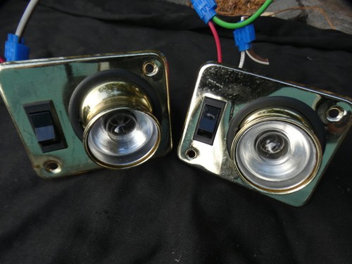 Pair brass caravan volt - brass,