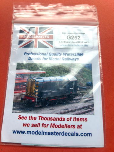 New modelmaster g252 transfers - g252,