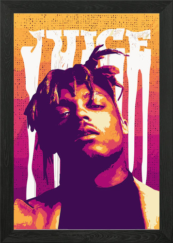 Juice wrld portrait framed - juice,