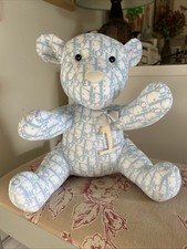 Dior John Galliano Baby Blue Monogram 1 Teddy Bear Extremely Rare Limited Edt