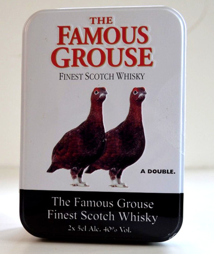 Famous grouse whiskey tin - famous,