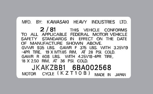 Kawasaki gpz 1100 headtube - 1100,