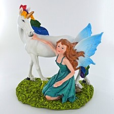 Blue Fairy Comforting Rainbow